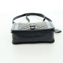 CELINE Macadam Canvas Shoulder Bag Black Gold Auth YKZ208V-10