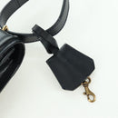 CELINE Macadam Canvas Shoulder Bag Black Gold Auth YKZ208V-16