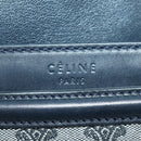 CELINE Macadam Canvas Shoulder Bag Black Gold Auth YKZ208V-19
