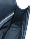 CELINE Macadam Canvas Shoulder Bag Black Gold Auth YKZ208V-21