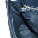 CELINE Macadam Canvas Shoulder Bag Black Gold Auth YKZ208V-22