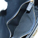 CELINE Macadam Canvas Shoulder Bag Black Gold Auth YKZ208V-24