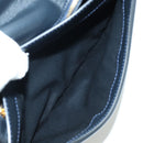 CELINE Macadam Canvas Shoulder Bag Black Gold Auth YKZ208V-25