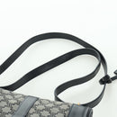CELINE Macadam Canvas Shoulder Bag Black Gold Auth YKZ208V-8