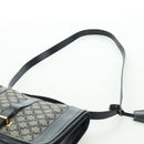 CELINE Macadam Canvas Shoulder Bag Black Gold Auth YKZ208V-9