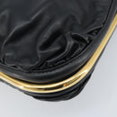 Jimmy Choo Shoulder Bag Leather Black Gold Auth YKZ210-12