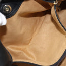 Jimmy Choo Shoulder Bag Leather Black Gold Auth YKZ210-20