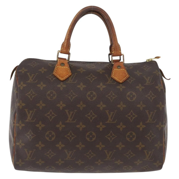 LOUIS VUITTON Monogram Speedy 30 Hand Bag M41526 LV Auth YKZ218