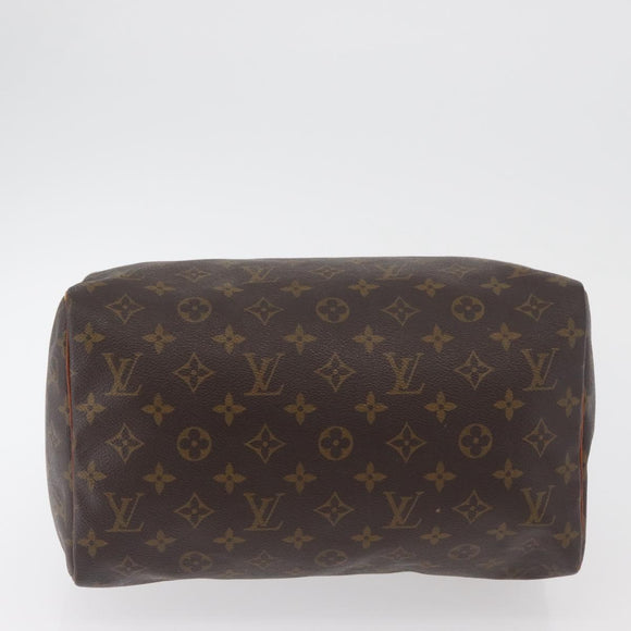 LOUIS VUITTON Monogram Speedy 30 Hand Bag M41526 LV Auth YKZ218