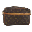 LOUIS VUITTON Monogram Compiegne 23 Clutch Bag M51847 LV Auth YKZ220-1