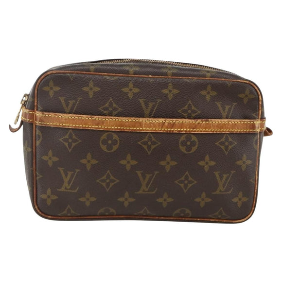 LOUIS VUITTON Monogram Compiegne 23 Clutch Bag M51847 LV Auth YKZ220