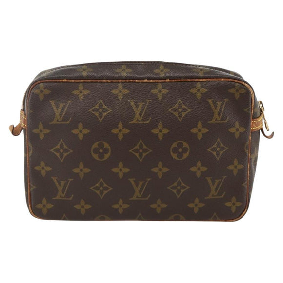 LOUIS VUITTON Monogram Compiegne 23 Clutch Bag M51847 LV Auth YKZ220