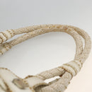 BOTTEGA VENETA INTRECCIATO Hand Bag Leather White Auth YKZ230-9