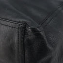 SAINT LAURENT Downtown Hand Bag Leather Black Gold 175884 Auth YKZ233A-15