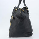 SAINT LAURENT Downtown Hand Bag Leather Black Gold 175884 Auth YKZ233A-3