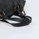 SAINT LAURENT Downtown Hand Bag Leather Black Gold 175884 Auth YKZ233A-7