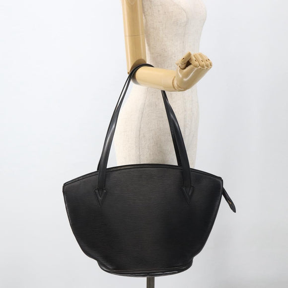 LOUIS VUITTON Epi Saint Jacques Shopping Shoulder Bag Black M52272 Auth YKZ240