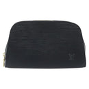 LOUIS VUITTON Epi Dauphine PM Pouch Black M48442 LV Auth YKZ246-13