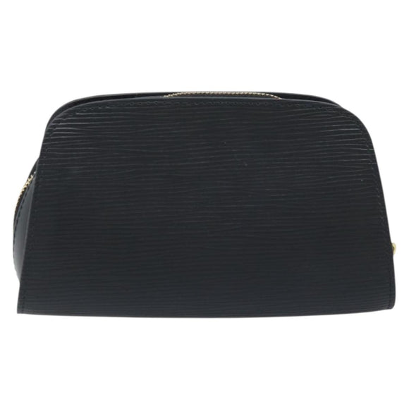 LOUIS VUITTON Epi Dauphine PM Pouch Black M48442 LV Auth YKZ246