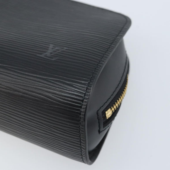 LOUIS VUITTON Epi Dauphine PM Pouch Black M48442 LV Auth YKZ246