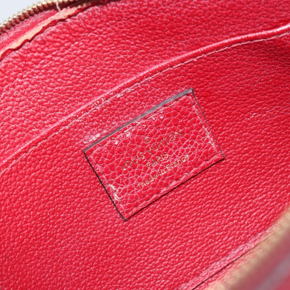 LOUIS VUITTON Monogram Empreinte Pochette PM Pouch Red M69414 Auth YKZ248A