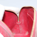 LOUIS VUITTON Monogram Empreinte Pochette PM Pouch Red M69414 Auth YKZ248A-18