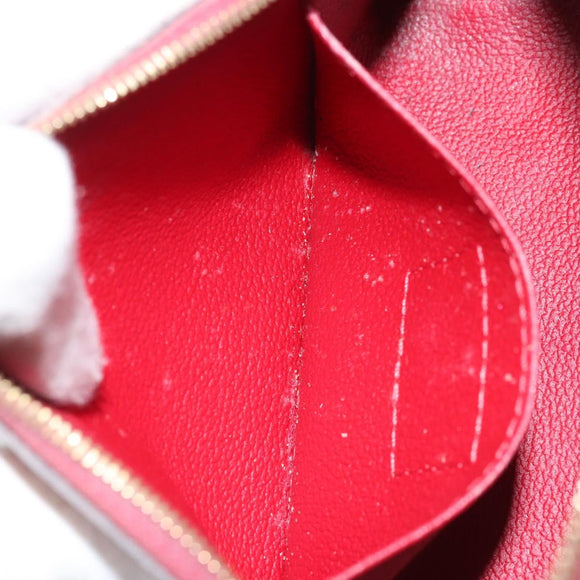 LOUIS VUITTON Monogram Empreinte Pochette PM Pouch Red M69414 Auth YKZ248A