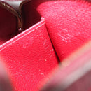 LOUIS VUITTON Monogram Empreinte Pochette PM Pouch Red M69414 Auth YKZ248A-12