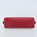 LOUIS VUITTON Monogram Empreinte Pochette PM Pouch Red M69414 Auth YKZ248A-6