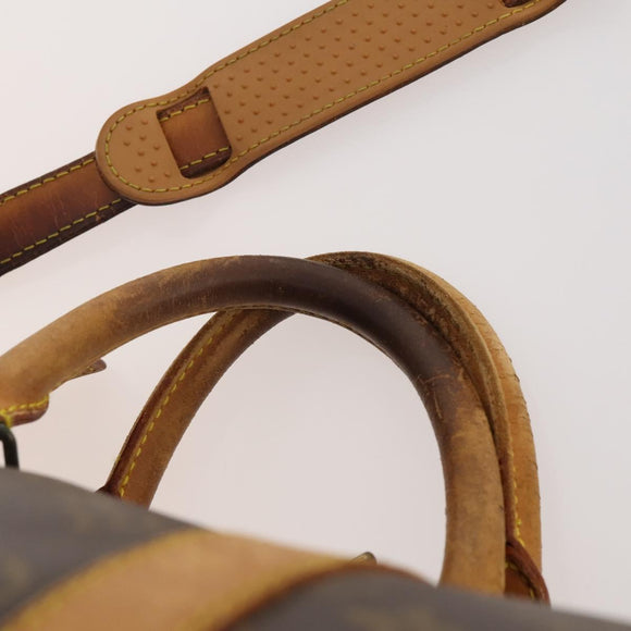 LOUIS VUITTON Monogram Keepall Bandouliere 55 Boston Bag M41414 LV Auth YKZ250