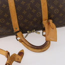 LOUIS VUITTON Monogram Keepall Bandouliere 55 Boston Bag M41414 LV Auth YKZ250-8