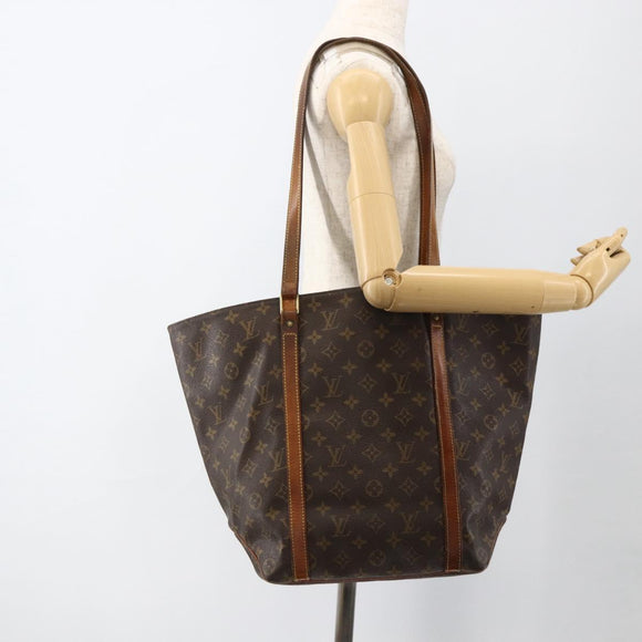LOUIS VUITTON Monogram Sac Shopping Tote Bag M51108 LV Auth YKZ251
