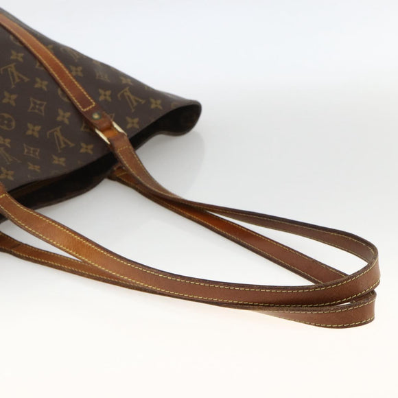 LOUIS VUITTON Monogram Sac Shopping Tote Bag M51108 LV Auth YKZ251
