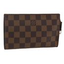 LOUIS VUITTON Damier Ebene Marais Pouch LV Auth YKZ256A-1
