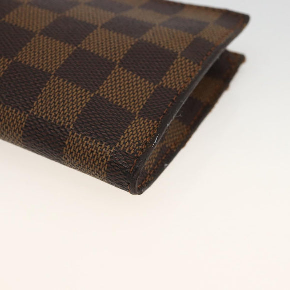LOUIS VUITTON Damier Ebene Marais Pouch LV Auth YKZ256A