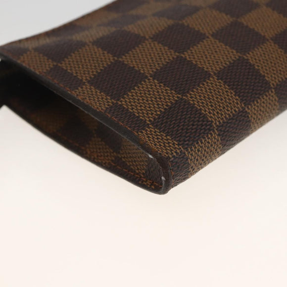 LOUIS VUITTON Damier Ebene Marais Pouch LV Auth YKZ256A