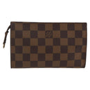 LOUIS VUITTON Damier Ebene Marais Pouch LV Auth YKZ256A-2