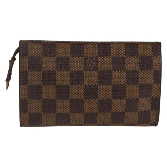 LOUIS VUITTON Damier Ebene Marais Pouch LV Auth YKZ256A