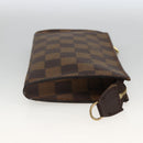 LOUIS VUITTON Damier Ebene Marais Pouch LV Auth YKZ256A-4