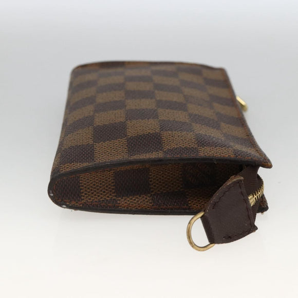 LOUIS VUITTON Damier Ebene Marais Pouch LV Auth YKZ256A