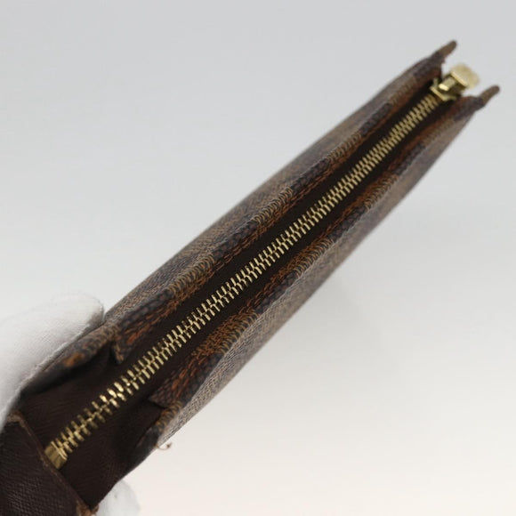 LOUIS VUITTON Damier Ebene Marais Pouch LV Auth YKZ256A