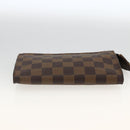 LOUIS VUITTON Damier Ebene Marais Pouch LV Auth YKZ256A-6