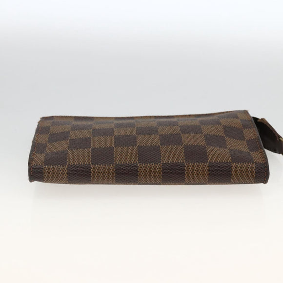 LOUIS VUITTON Damier Ebene Marais Pouch LV Auth YKZ256A