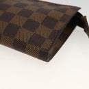 LOUIS VUITTON Damier Ebene Marais Pouch LV Auth YKZ256A-7