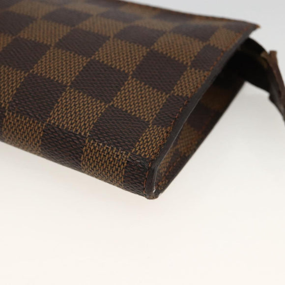 LOUIS VUITTON Damier Ebene Marais Pouch LV Auth YKZ256A