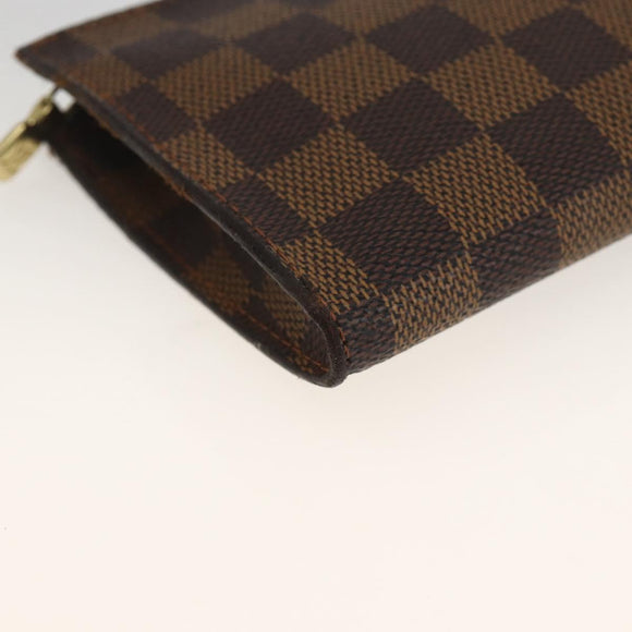 LOUIS VUITTON Damier Ebene Marais Pouch LV Auth YKZ256A