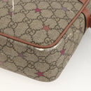 GUCCI GG Supreme Shoulder Bag PVC Beige Gold 233268 Auth YKZ260-9