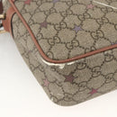 GUCCI GG Supreme Shoulder Bag PVC Beige Gold 233268 Auth YKZ260-14