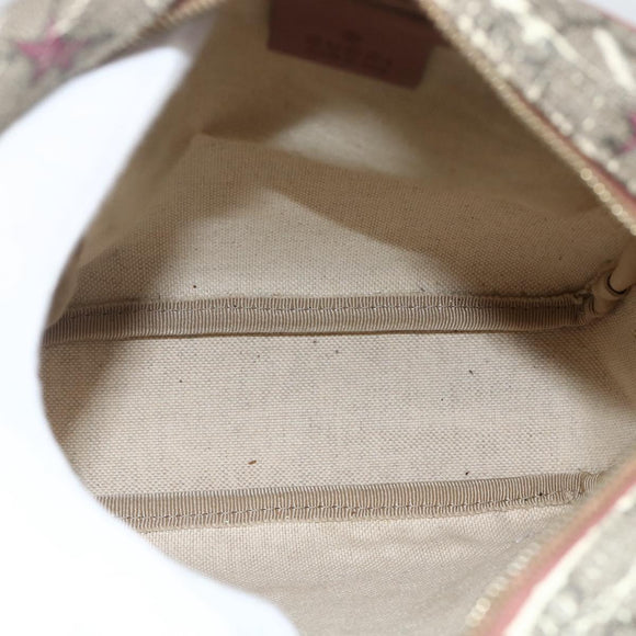 GUCCI GG Supreme Shoulder Bag PVC Beige Gold 233268 Auth YKZ260