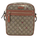 GUCCI GG Supreme Shoulder Bag PVC Beige Gold 233268 Auth YKZ260-13